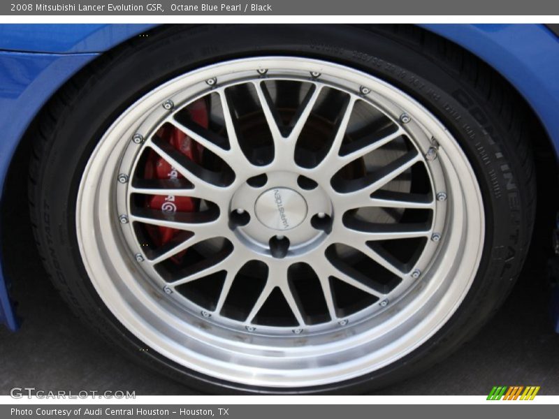 Octane Blue Pearl / Black 2008 Mitsubishi Lancer Evolution GSR