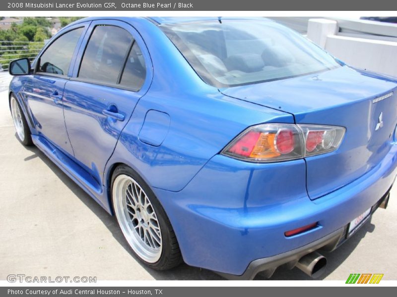 Octane Blue Pearl / Black 2008 Mitsubishi Lancer Evolution GSR