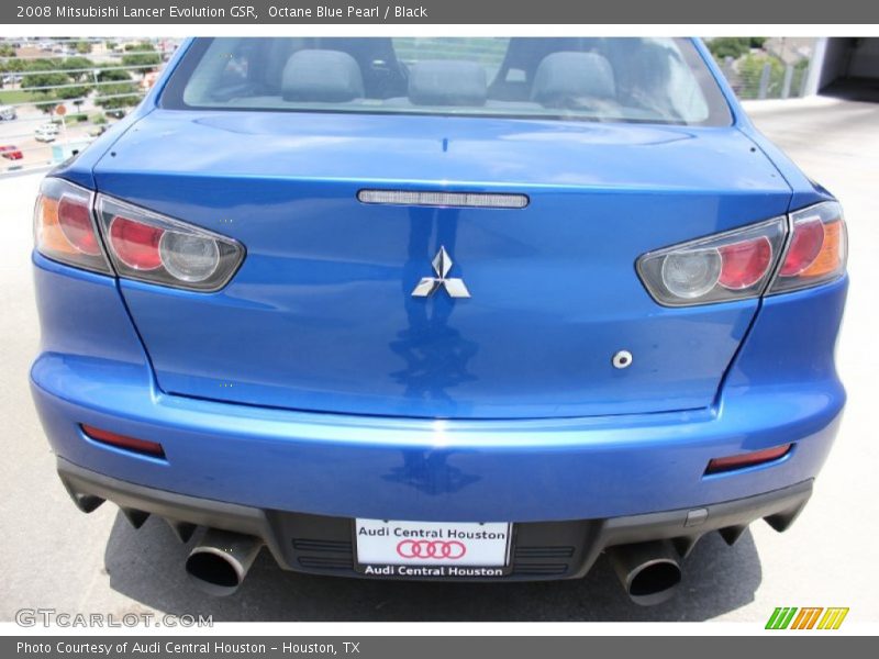 Octane Blue Pearl / Black 2008 Mitsubishi Lancer Evolution GSR