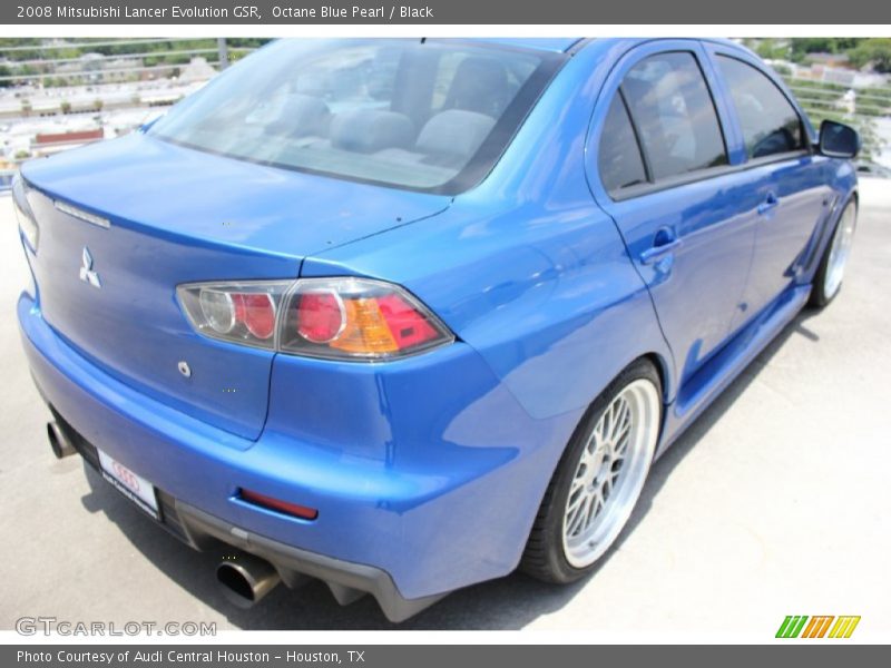 Octane Blue Pearl / Black 2008 Mitsubishi Lancer Evolution GSR