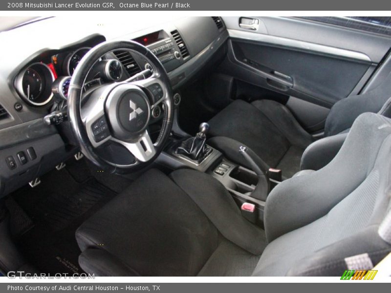 Octane Blue Pearl / Black 2008 Mitsubishi Lancer Evolution GSR