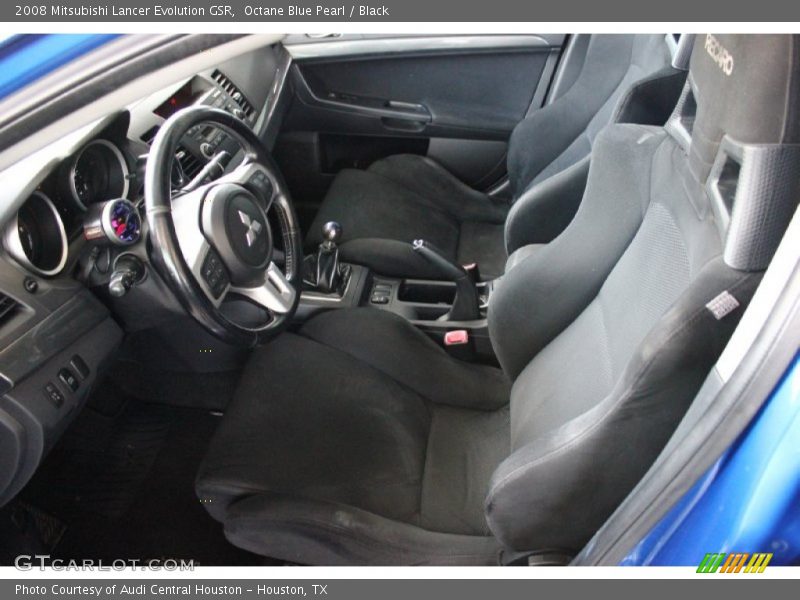 Octane Blue Pearl / Black 2008 Mitsubishi Lancer Evolution GSR