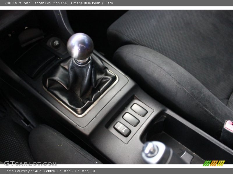 Octane Blue Pearl / Black 2008 Mitsubishi Lancer Evolution GSR