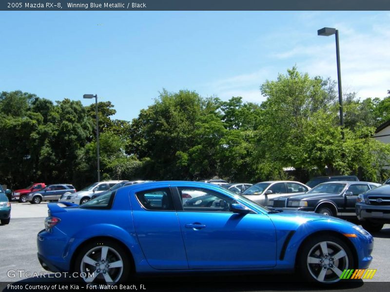 Winning Blue Metallic / Black 2005 Mazda RX-8