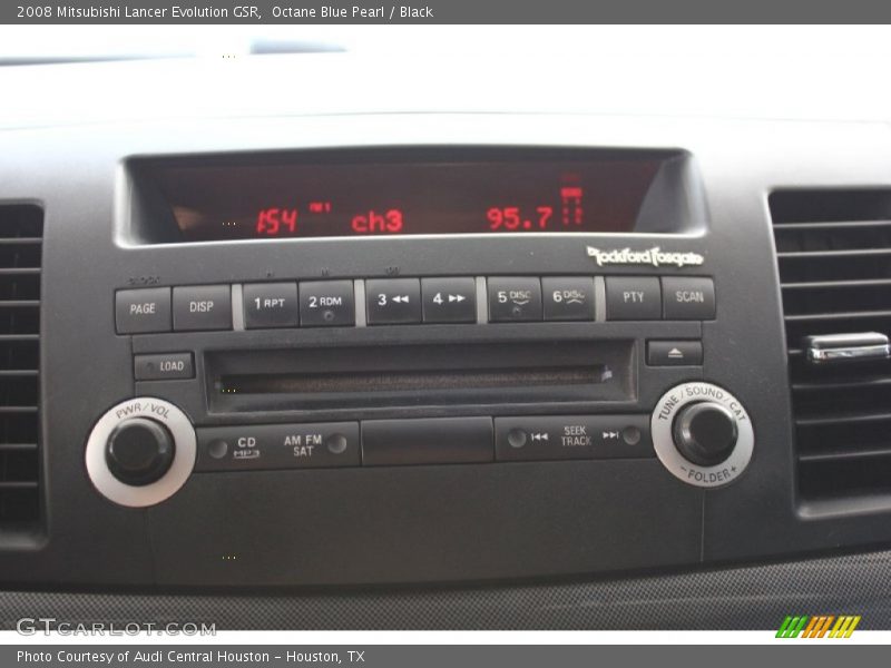 Octane Blue Pearl / Black 2008 Mitsubishi Lancer Evolution GSR