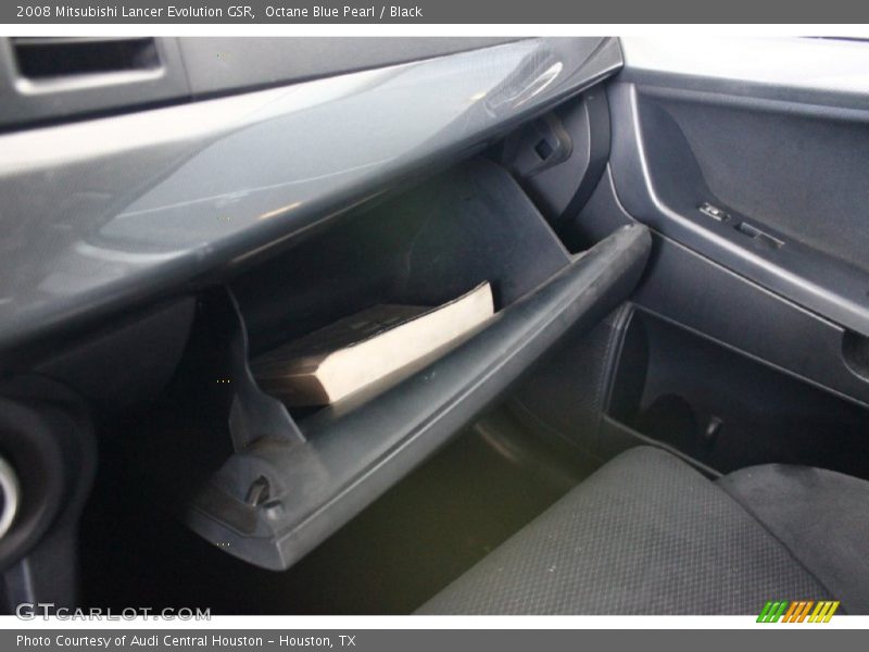 Octane Blue Pearl / Black 2008 Mitsubishi Lancer Evolution GSR