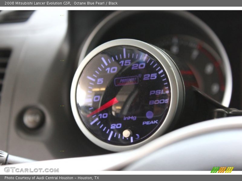 Octane Blue Pearl / Black 2008 Mitsubishi Lancer Evolution GSR