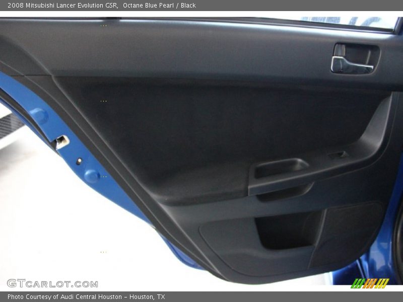 Octane Blue Pearl / Black 2008 Mitsubishi Lancer Evolution GSR