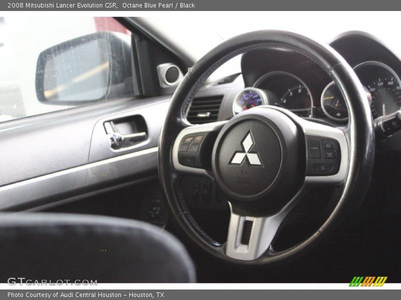 Octane Blue Pearl / Black 2008 Mitsubishi Lancer Evolution GSR