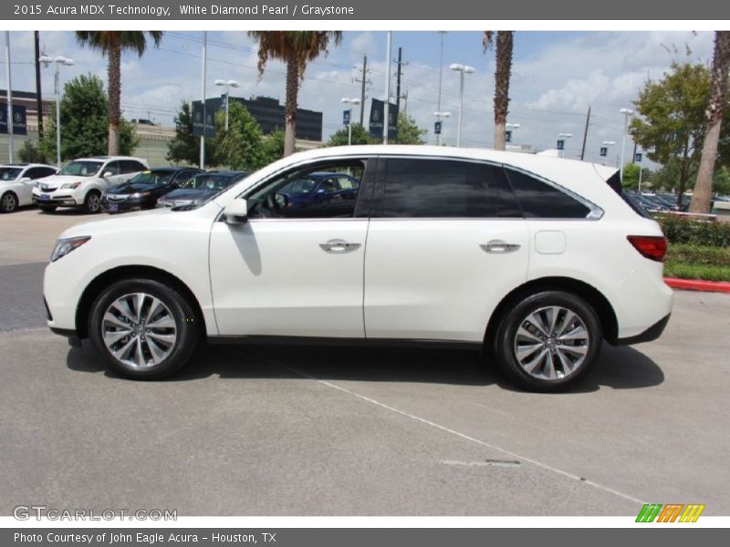 White Diamond Pearl / Graystone 2015 Acura MDX Technology