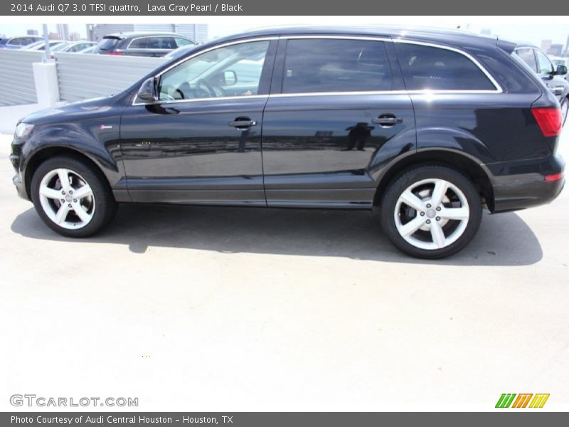 Lava Gray Pearl / Black 2014 Audi Q7 3.0 TFSI quattro