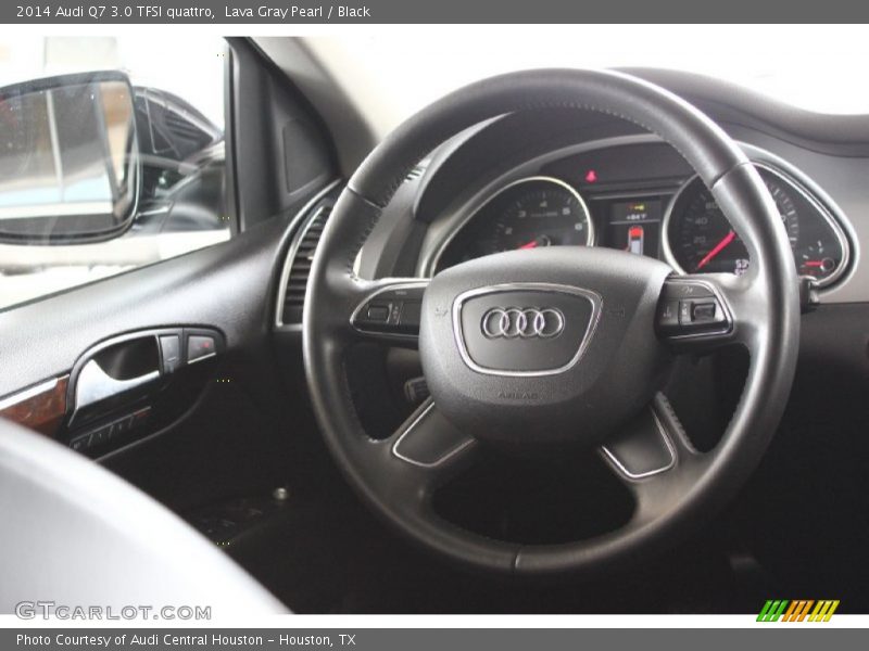Lava Gray Pearl / Black 2014 Audi Q7 3.0 TFSI quattro