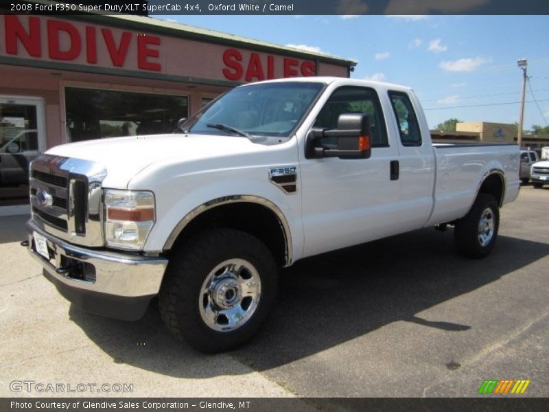 Oxford White / Camel 2008 Ford F350 Super Duty XLT SuperCab 4x4