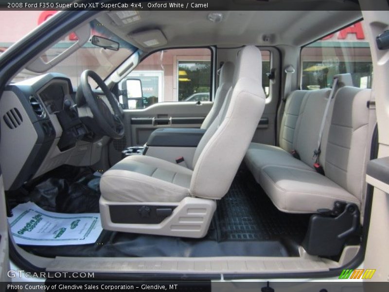 Oxford White / Camel 2008 Ford F350 Super Duty XLT SuperCab 4x4