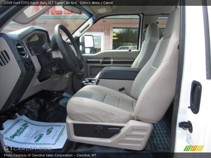 Oxford White / Camel 2008 Ford F350 Super Duty XLT SuperCab 4x4
