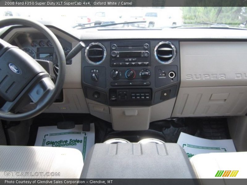 Oxford White / Camel 2008 Ford F350 Super Duty XLT SuperCab 4x4