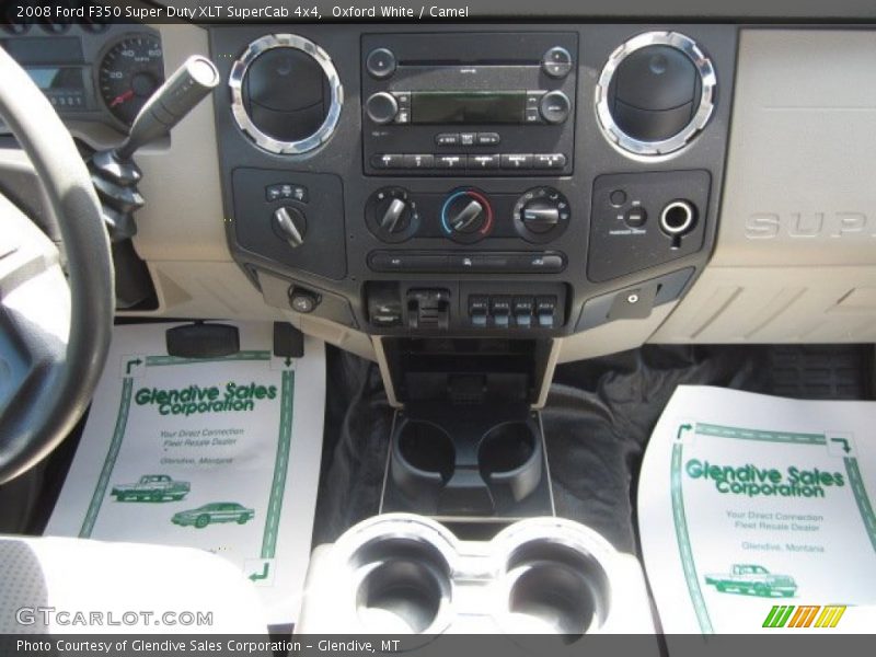 Oxford White / Camel 2008 Ford F350 Super Duty XLT SuperCab 4x4