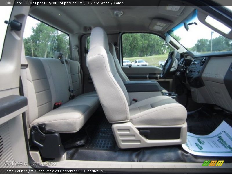 Oxford White / Camel 2008 Ford F350 Super Duty XLT SuperCab 4x4