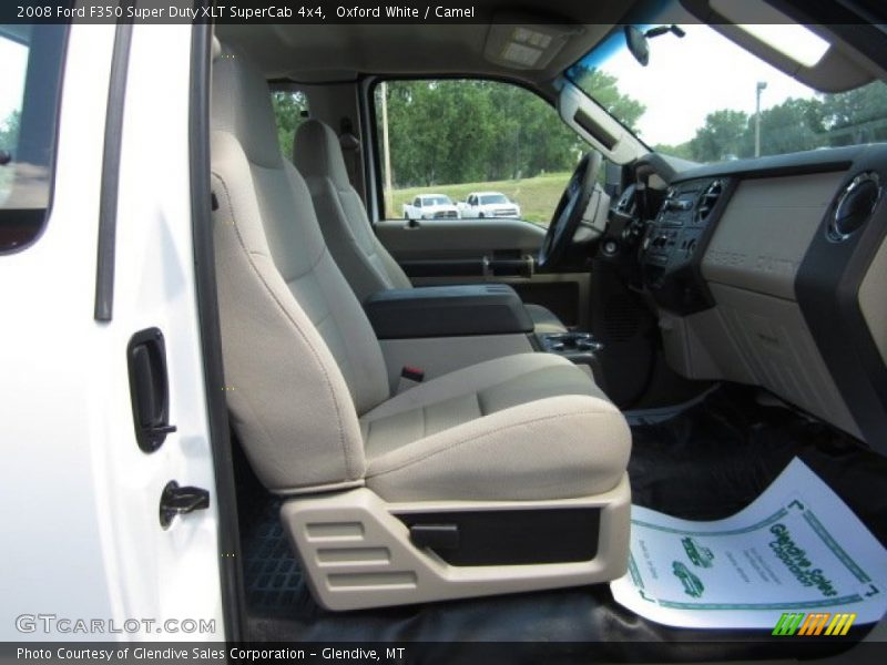 Oxford White / Camel 2008 Ford F350 Super Duty XLT SuperCab 4x4