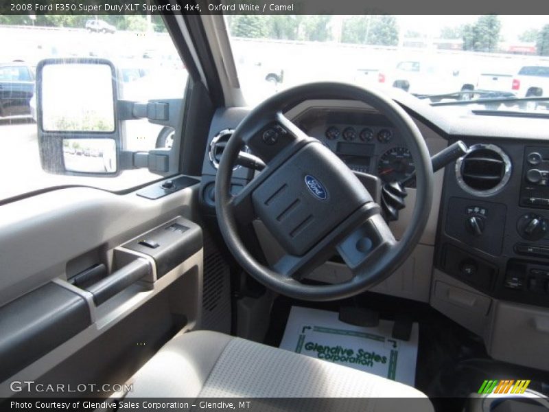 Oxford White / Camel 2008 Ford F350 Super Duty XLT SuperCab 4x4