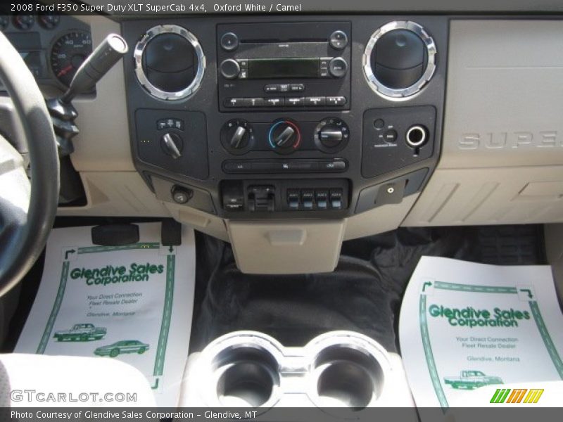 Oxford White / Camel 2008 Ford F350 Super Duty XLT SuperCab 4x4