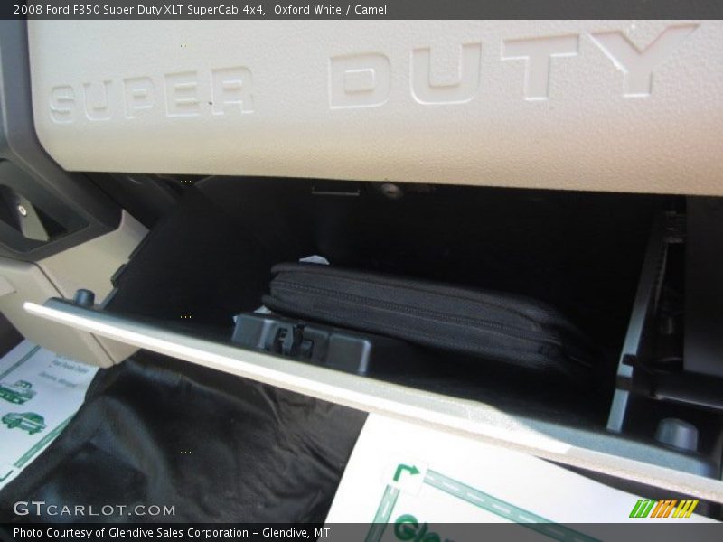 Oxford White / Camel 2008 Ford F350 Super Duty XLT SuperCab 4x4