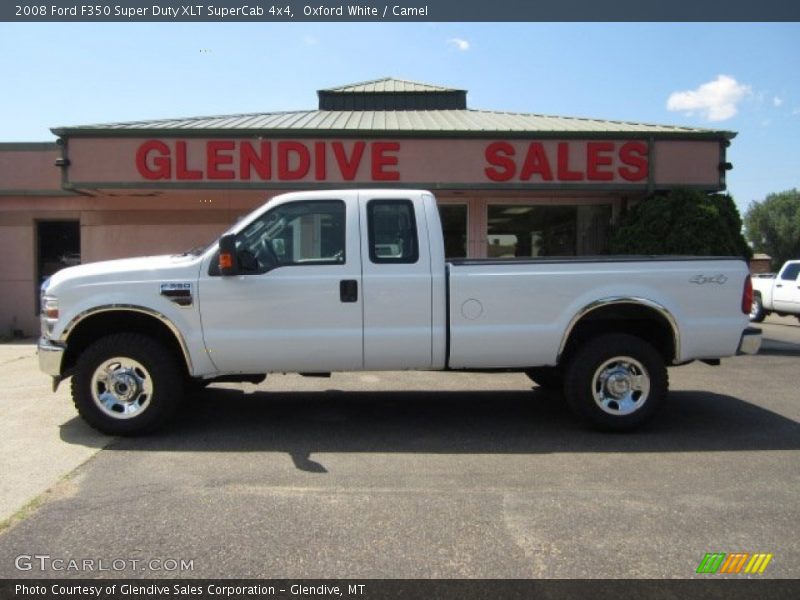 Oxford White / Camel 2008 Ford F350 Super Duty XLT SuperCab 4x4