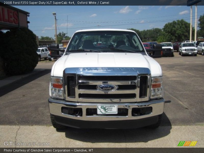 Oxford White / Camel 2008 Ford F350 Super Duty XLT SuperCab 4x4