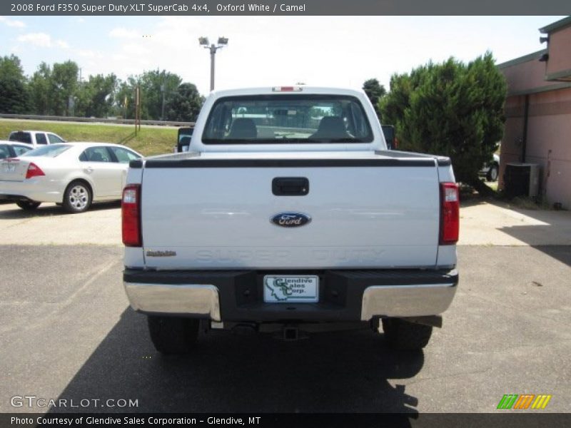 Oxford White / Camel 2008 Ford F350 Super Duty XLT SuperCab 4x4