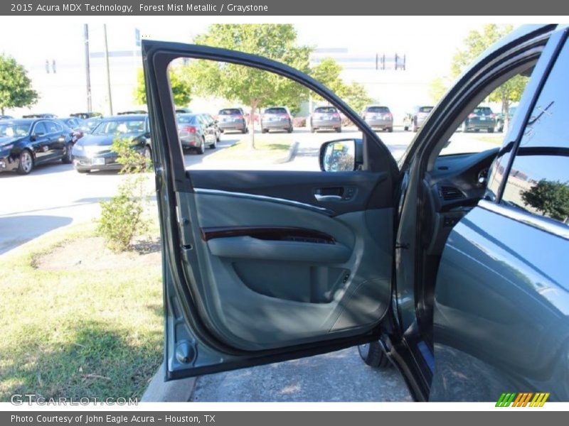 Forest Mist Metallic / Graystone 2015 Acura MDX Technology