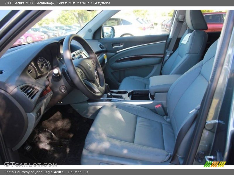 Forest Mist Metallic / Graystone 2015 Acura MDX Technology