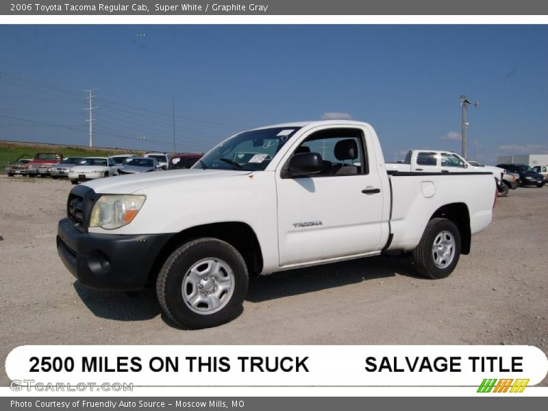 Super White / Graphite Gray 2006 Toyota Tacoma Regular Cab