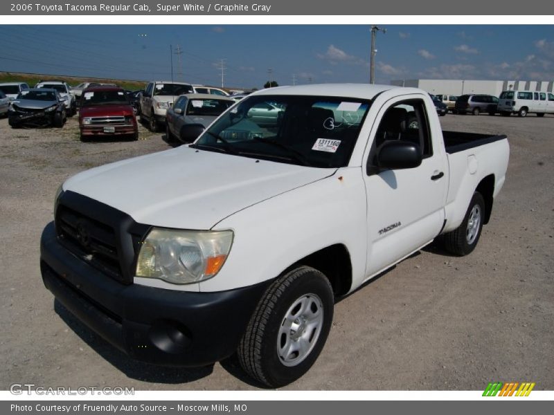 Super White / Graphite Gray 2006 Toyota Tacoma Regular Cab