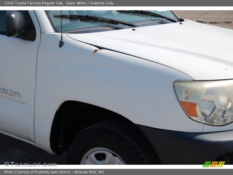 Super White / Graphite Gray 2006 Toyota Tacoma Regular Cab