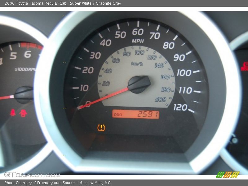 Super White / Graphite Gray 2006 Toyota Tacoma Regular Cab