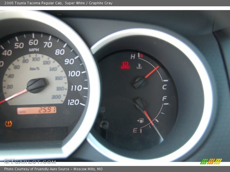 Super White / Graphite Gray 2006 Toyota Tacoma Regular Cab