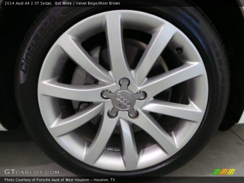 Ibis White / Velvet Beige/Moor Brown 2014 Audi A4 2.0T Sedan