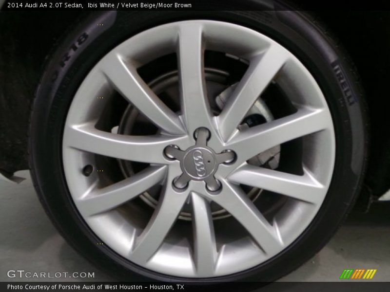 Ibis White / Velvet Beige/Moor Brown 2014 Audi A4 2.0T Sedan
