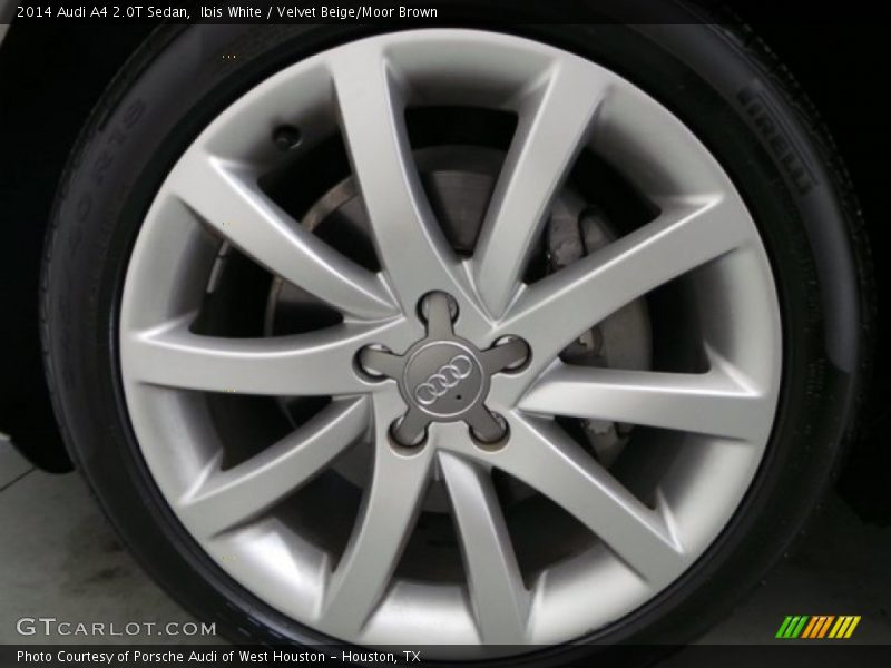 Ibis White / Velvet Beige/Moor Brown 2014 Audi A4 2.0T Sedan