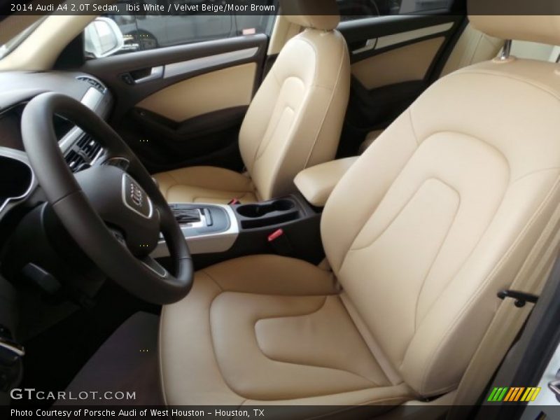 Ibis White / Velvet Beige/Moor Brown 2014 Audi A4 2.0T Sedan