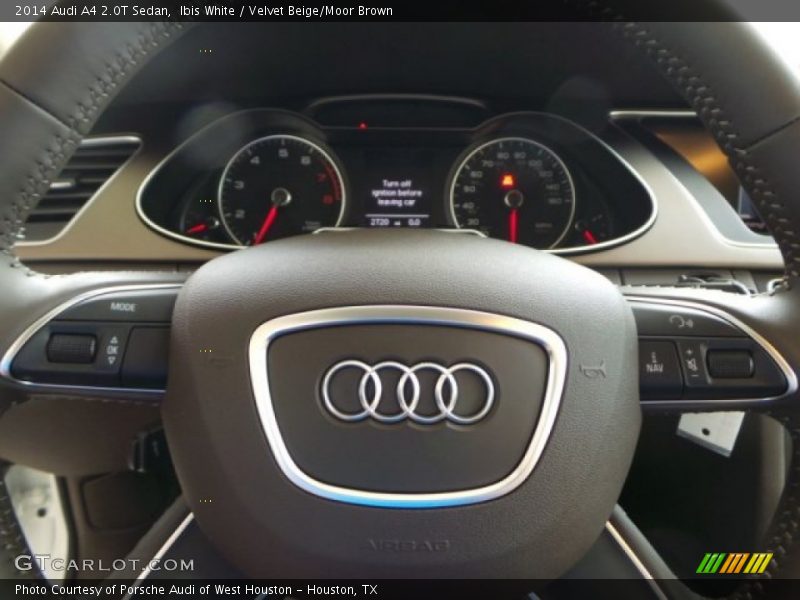 Ibis White / Velvet Beige/Moor Brown 2014 Audi A4 2.0T Sedan