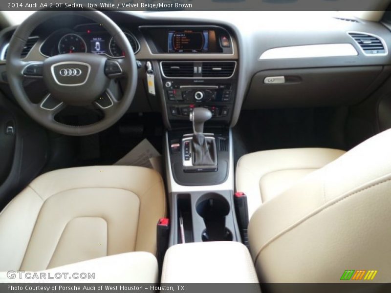Ibis White / Velvet Beige/Moor Brown 2014 Audi A4 2.0T Sedan