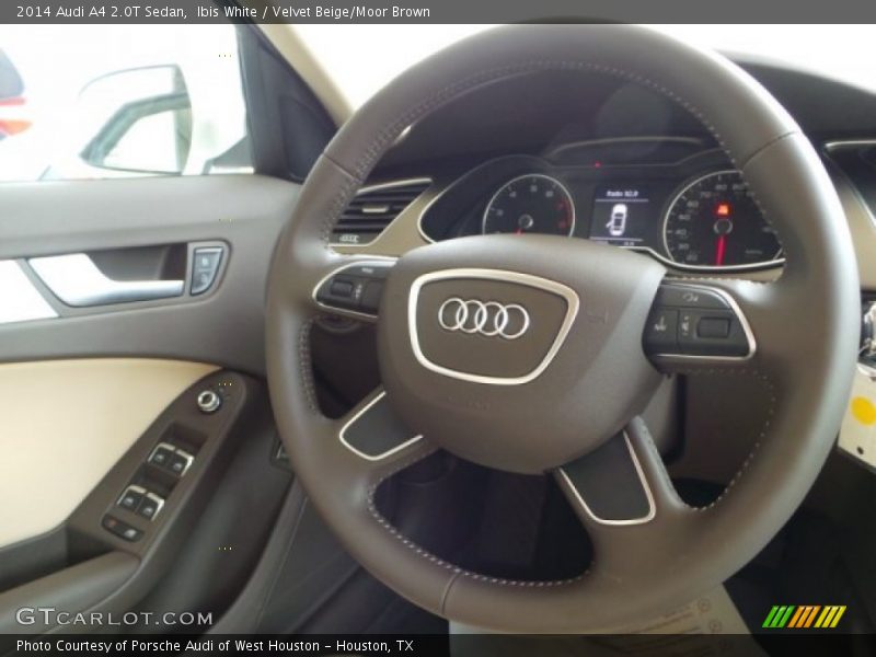 Ibis White / Velvet Beige/Moor Brown 2014 Audi A4 2.0T Sedan