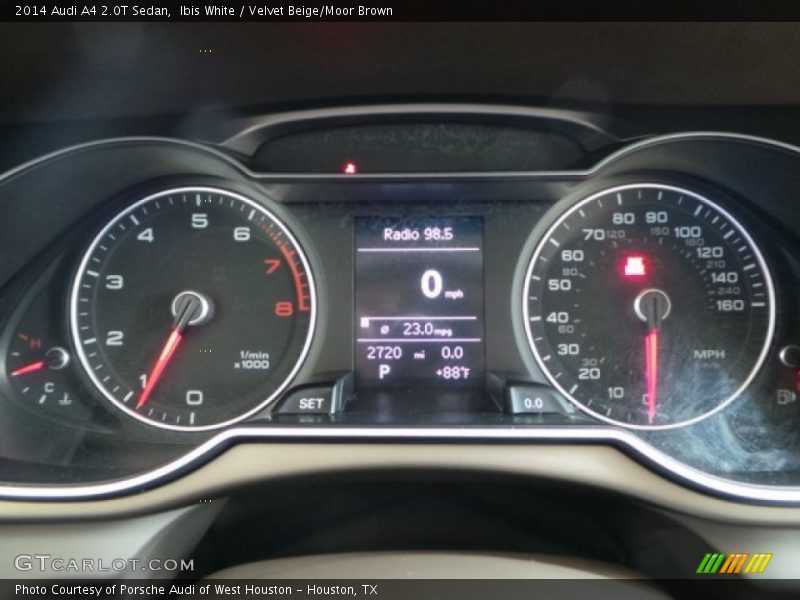 Ibis White / Velvet Beige/Moor Brown 2014 Audi A4 2.0T Sedan