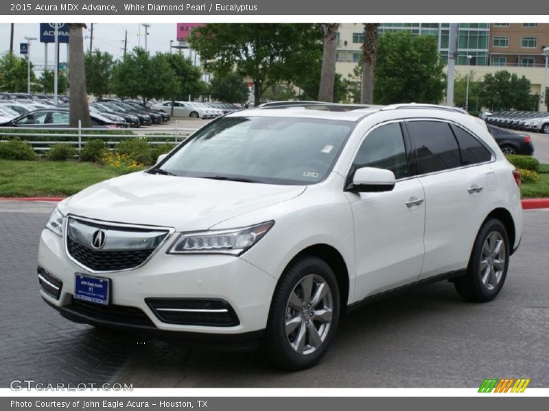 White Diamond Pearl / Eucalyptus 2015 Acura MDX Advance