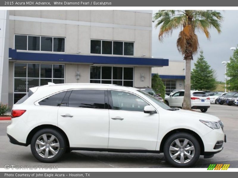 White Diamond Pearl / Eucalyptus 2015 Acura MDX Advance