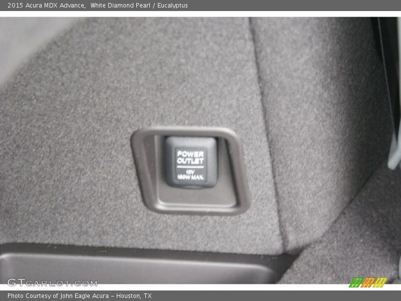 White Diamond Pearl / Eucalyptus 2015 Acura MDX Advance