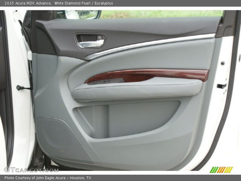White Diamond Pearl / Eucalyptus 2015 Acura MDX Advance
