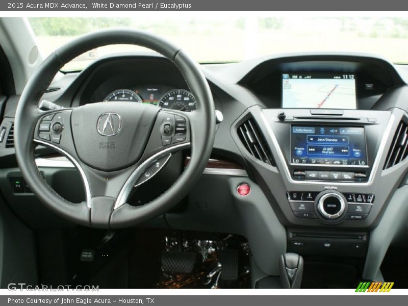 White Diamond Pearl / Eucalyptus 2015 Acura MDX Advance