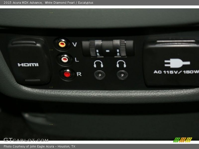 White Diamond Pearl / Eucalyptus 2015 Acura MDX Advance